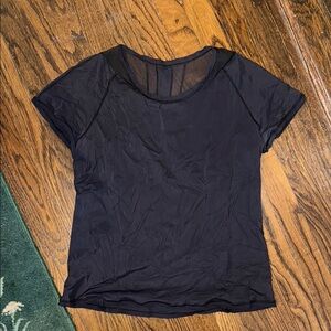 Lululemon top, sheer in back
